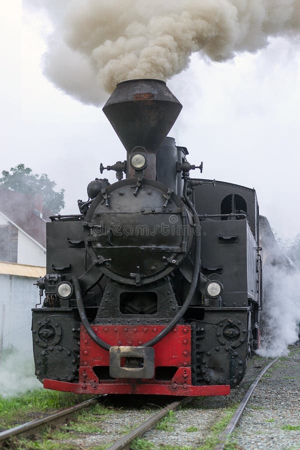 Locomotiva do trem do vapor do vintage