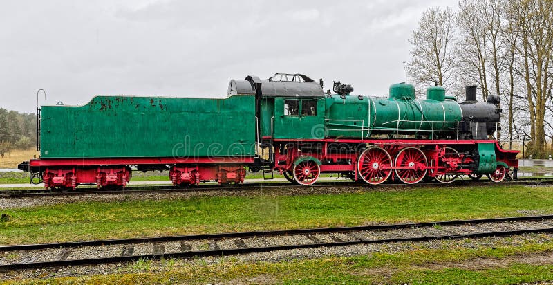 Locomotora de vapor vieja foto de archivo Locomotora de vapor vieja foto de archivo
