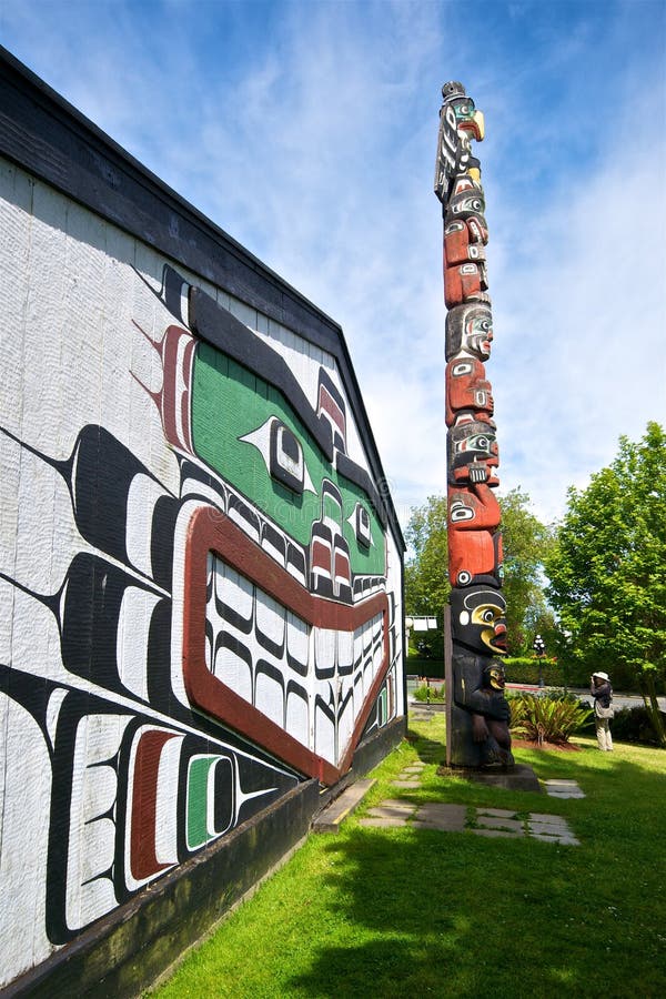Lodge and Totems stock photo. Image of totems, indians 67603418