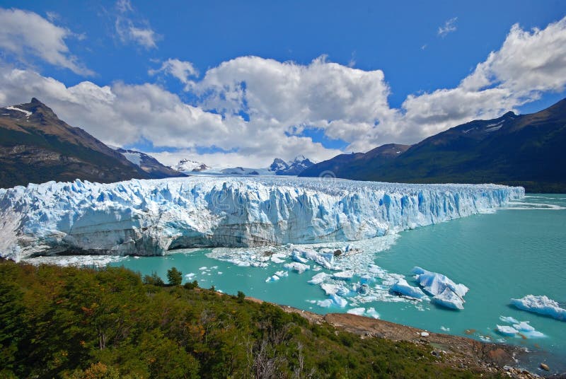 A view of the perito moreno glacier in patagonia argentina. A view of the perito moreno glacier in patagonia argentina