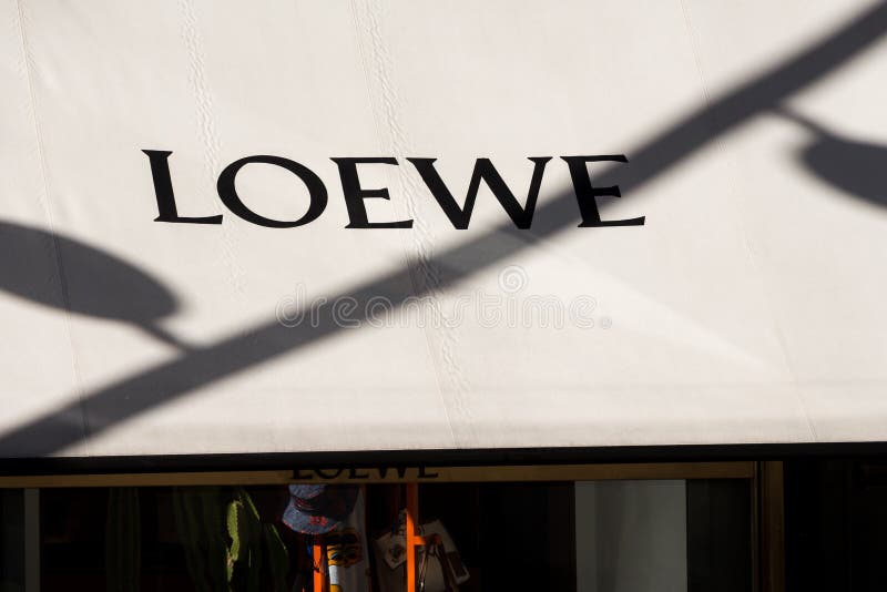 Loewe logo on Loewe building