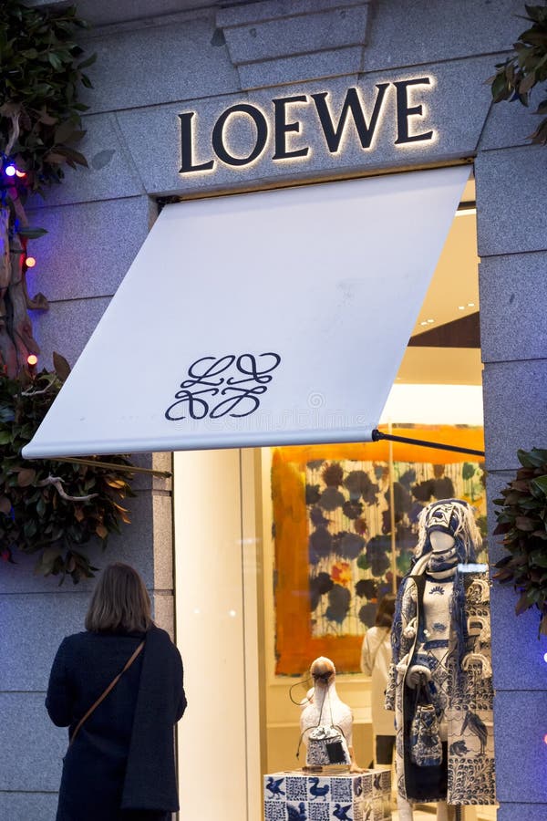 Loewe logo on Loewe store