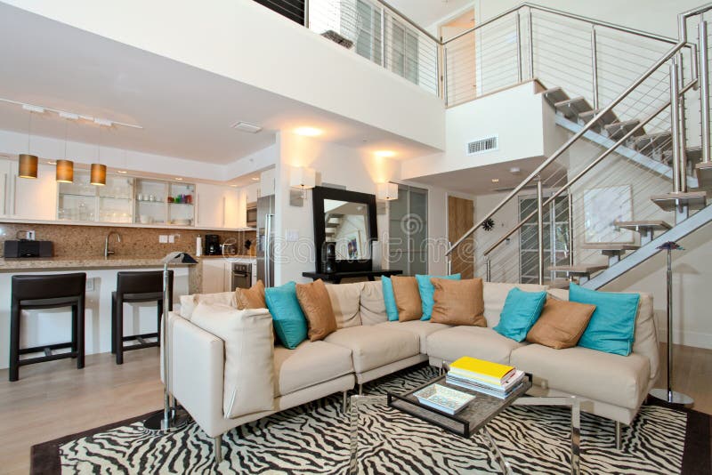 Loft Condo royalty free stock photos