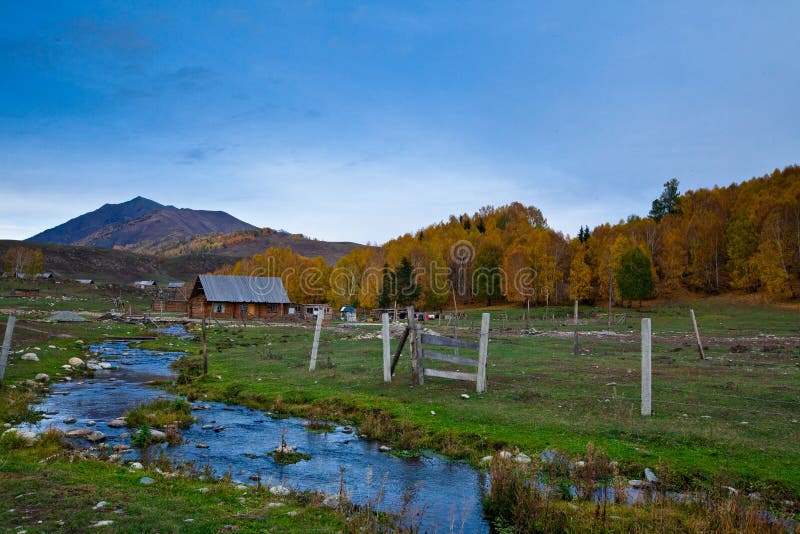 A log cabin