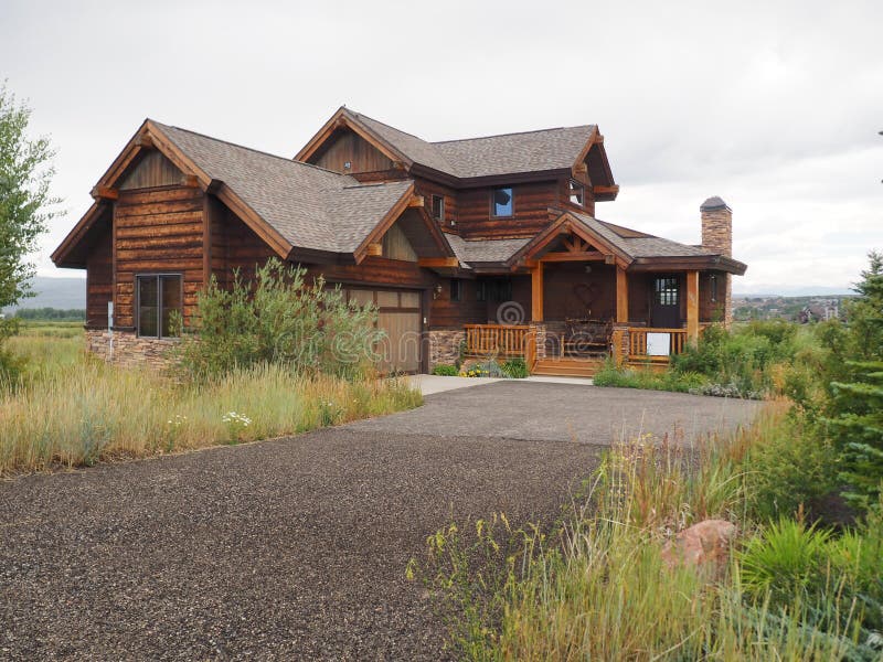 Log cabin Colorado home