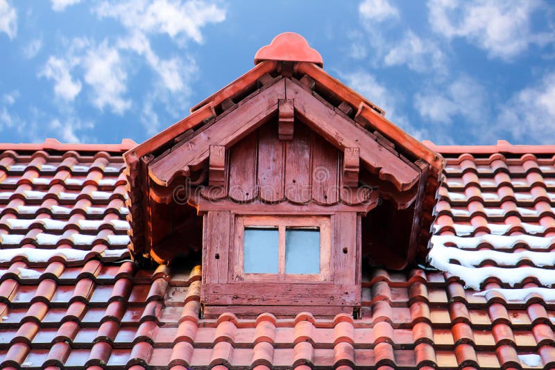 Log cabin gable and roof royalty free stock photos Log cabin gable and roof royalty free stock photos