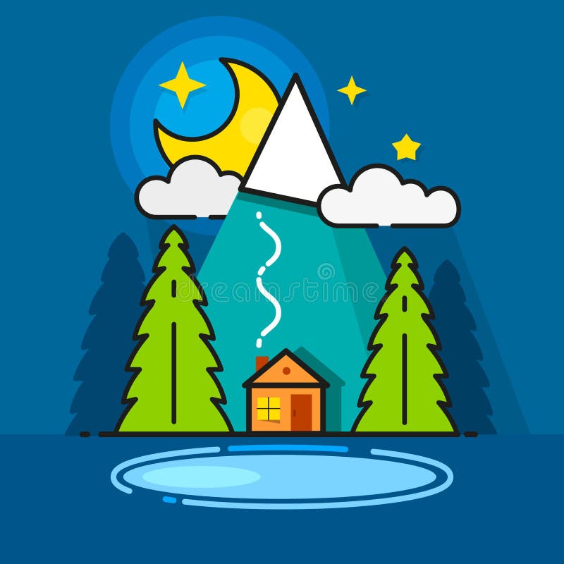 Cabin Woods Cartoon Stock Illustrations 124 Cabin Woods Cartoon