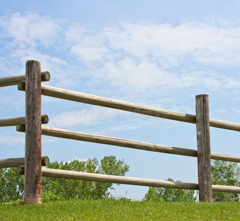Cedar log fence Cedar log fence