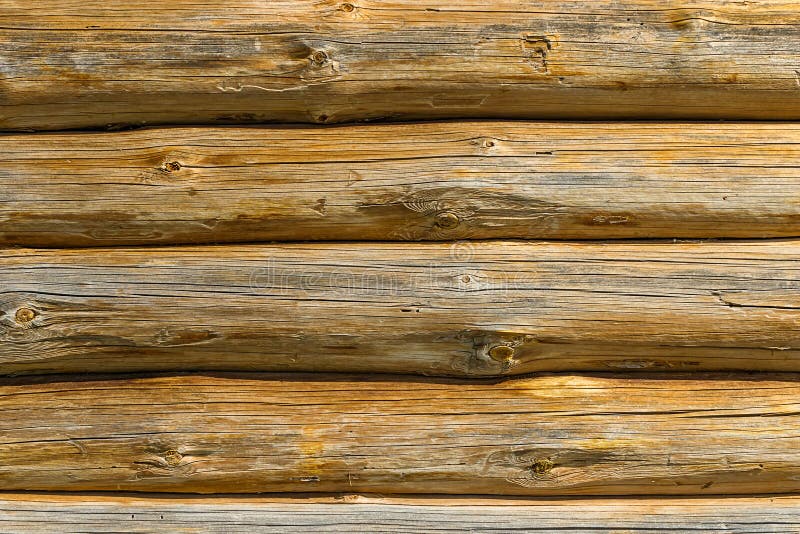 Log wall stock photo. Image of textured, striped, cracked 33215340