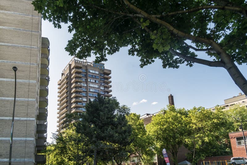 Logements du centre de Montréal image stock Logements du centre de Montréal image stock
