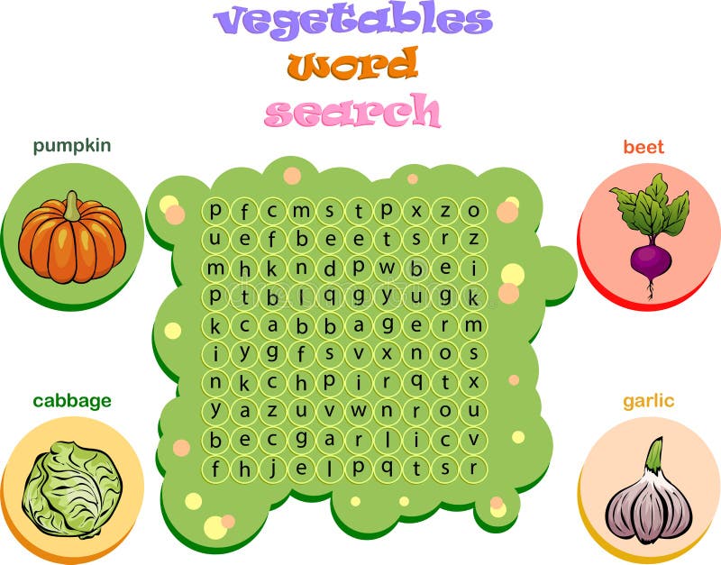 Logic game for learning English. Find the hidden words by vertical or horizontal lines