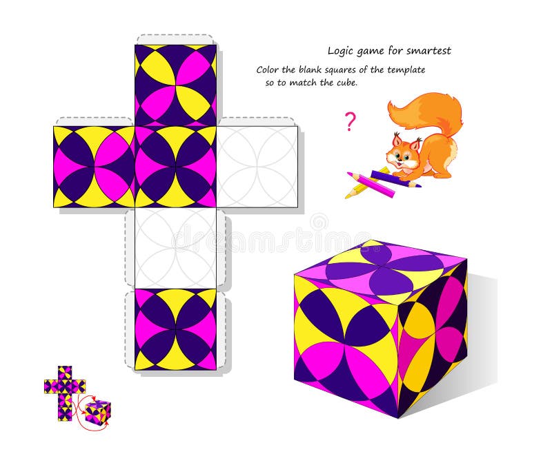 Winter Coloring  Digipuzzle.net - CubeForTeachers - Cube For Teachers