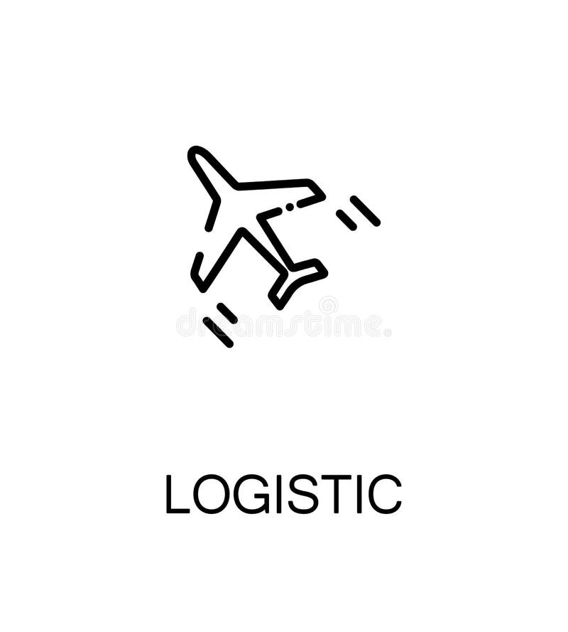 Logistic flat icon stock vector. Illustration of long - 86262224