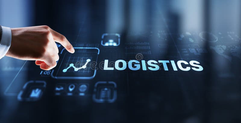 Logistic network distribution and transport concept. Goods delivery stock photos