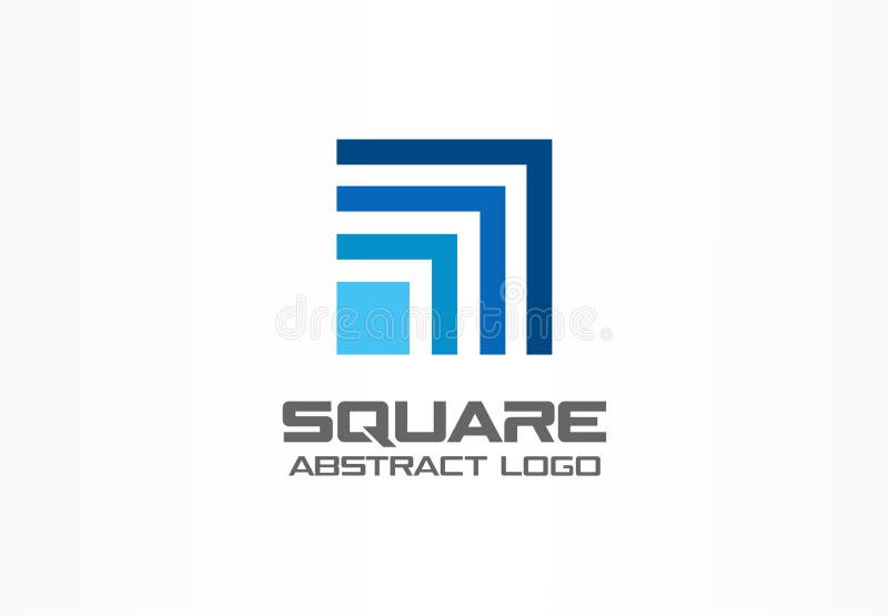 Logo abstrait pour la société commerciale Élément de conception d'identité d'entreprise Place de technologie, réseau, encaissant