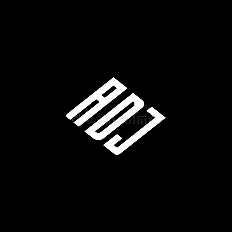Logo ADJ icona ADJ monogramma ADJ vettoriale ADJ monogramma ADJletter ADJtriangle ADJtriangle ADJflat Design esclusivo logo astrat illustrazione vettoriale