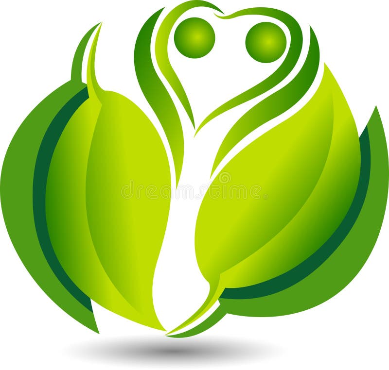 logo amichevole di Eco della foglia verde royalty illustrazione gratis logo amichevole di Eco della foglia verde royalty illustrazione gratis