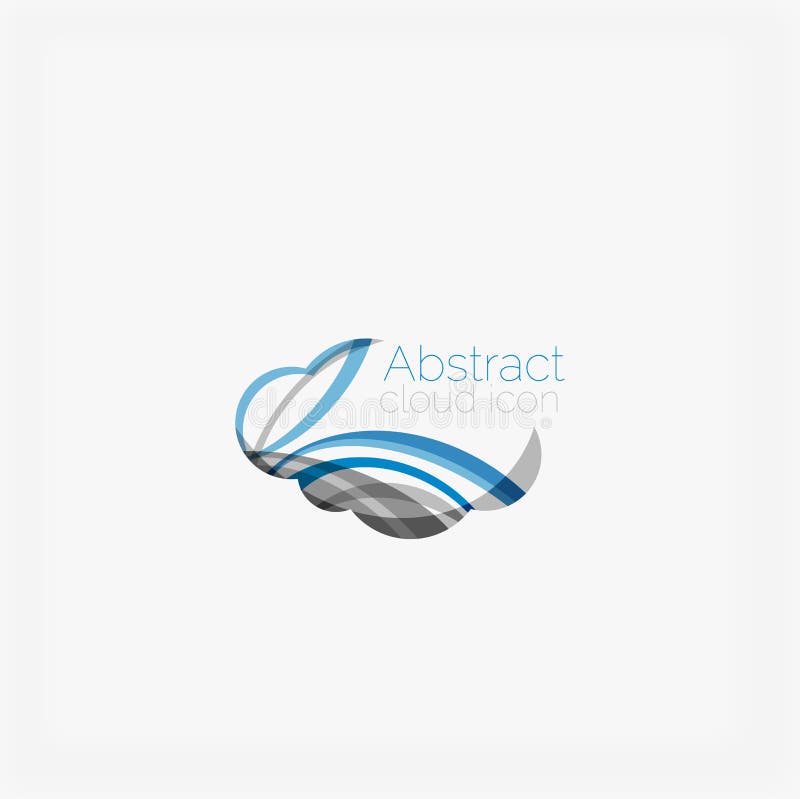 Logo astratto di forma del cerchio illustrazione di stock Logo astratto di forma del cerchio illustrazione di stock
