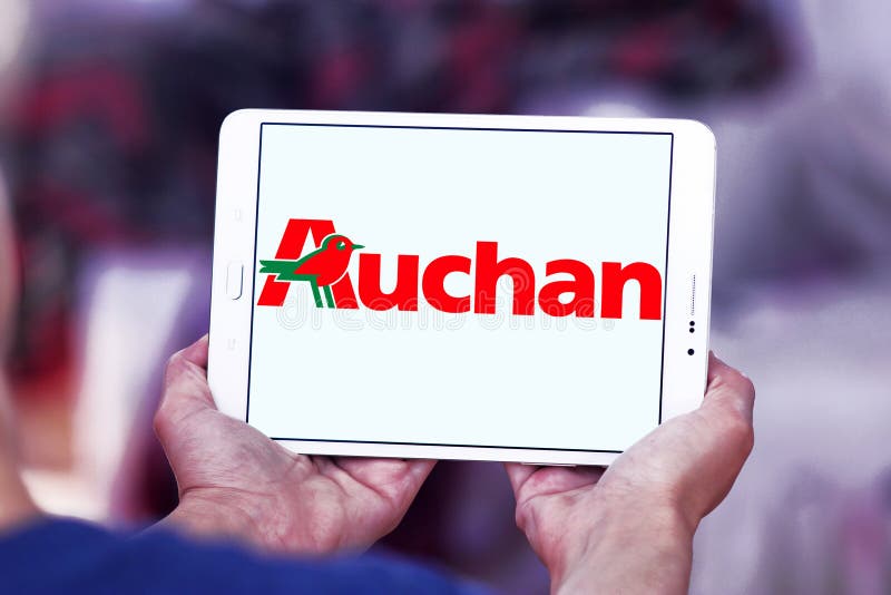 Auchan retail group logo editorial photo. Image of icon - 103971121