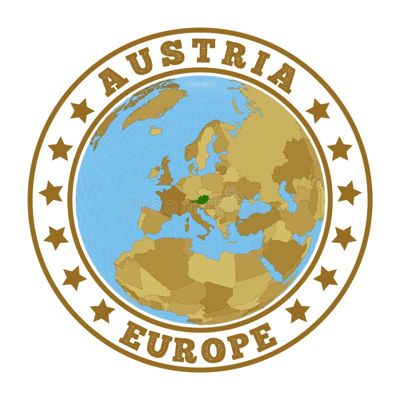 Logo Austrii ilustracja wektor