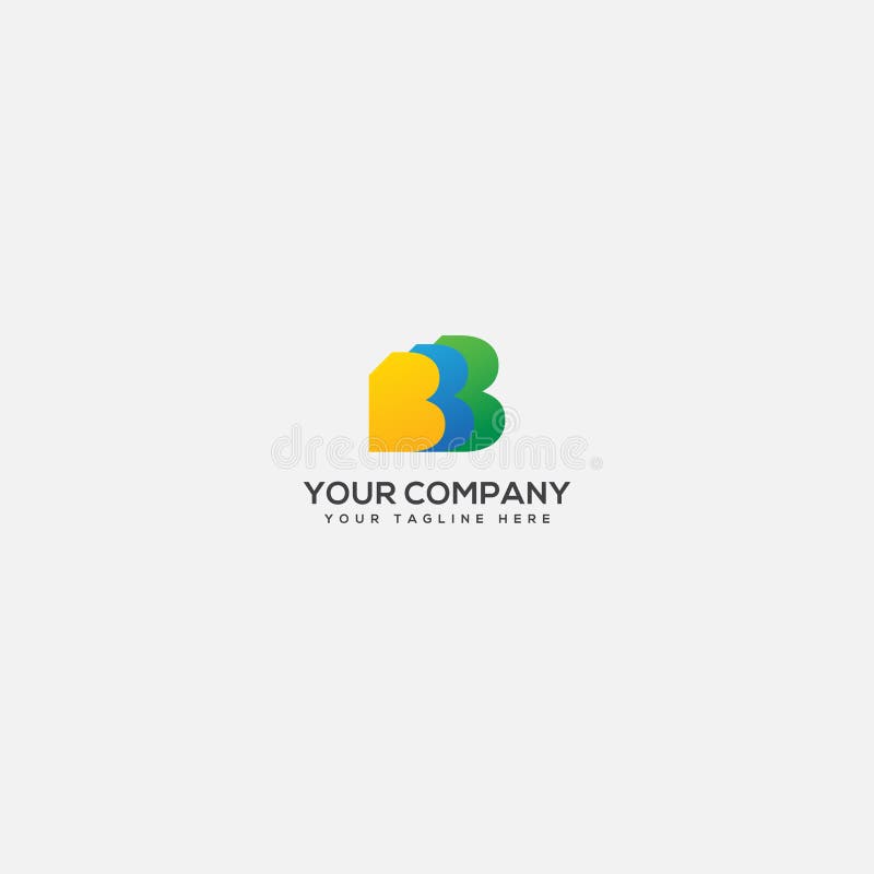 Logo B dla zespołu sukcesu logo BB. Bądź dużym logo dla zespołu sukcesu w dużym BBB