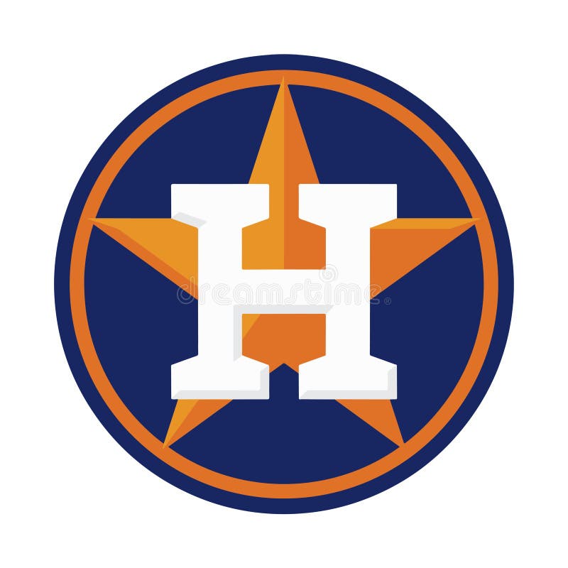 Logo of baseball team Houston stock illustration