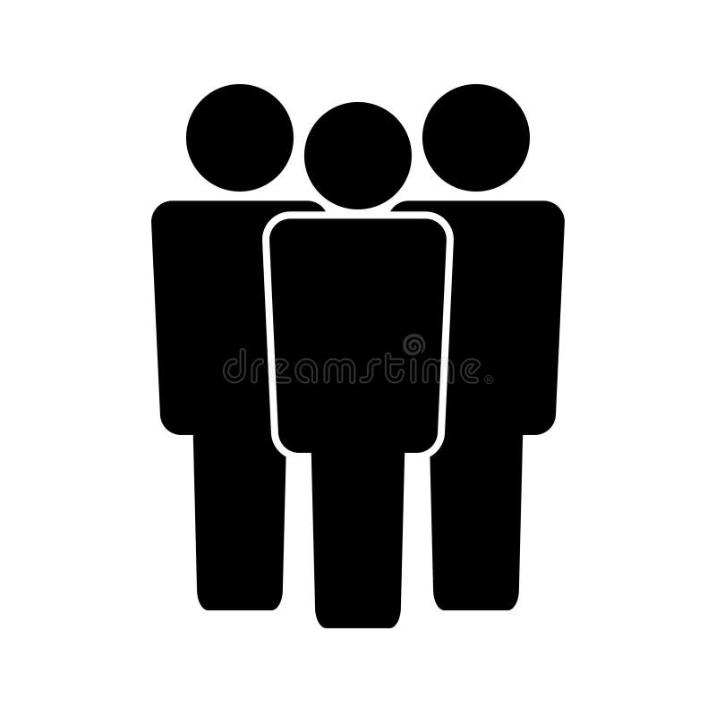 Logo in bianco e nero del lavoro di gruppo dell'ufficio illustrazione vettoriale Logo in bianco e nero del lavoro di gruppo dell'ufficio illustrazione vettoriale