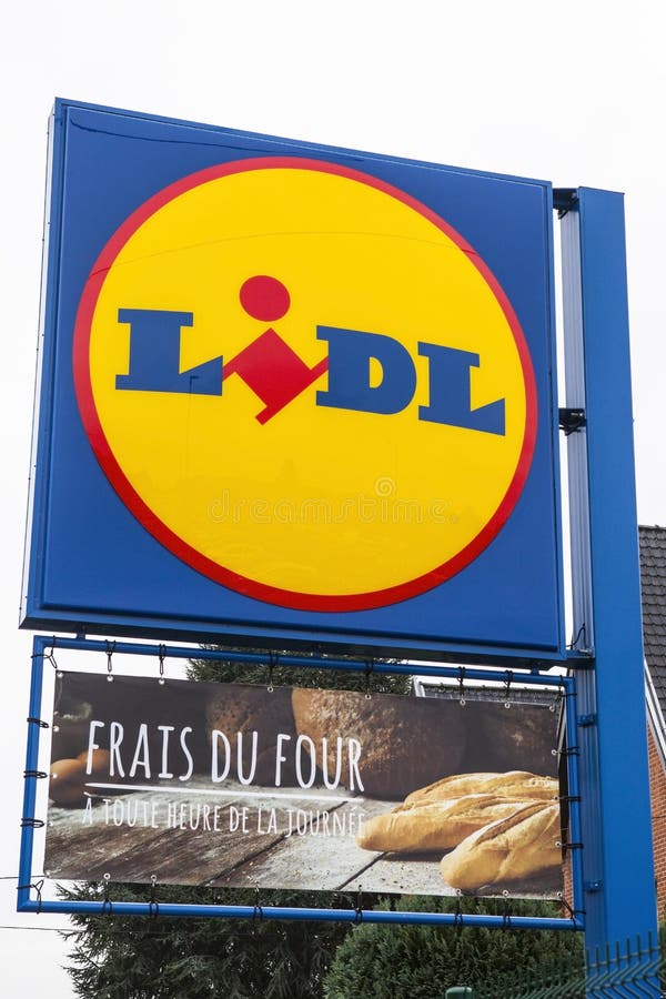 Plantage paling Pardon Lidl logo editorial photo. Image of german, food, banner - 102964581