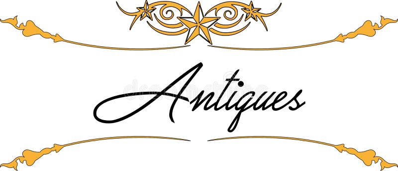 Logo - Antiques 07 stock vector. Illustration of handicraft - 123465318
