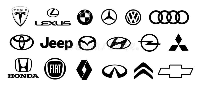 https://thumbs.dreamstime.com/b/logo-cars-brand-set-tesla-lexus-volkswagen-bmw-mercedes-audi-jeep-fiat-honda-black-popular-brands-white-background-242750991.jpg