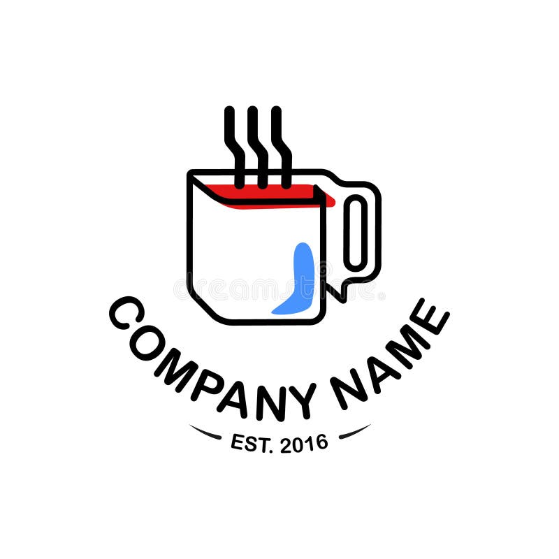Logo for Coffee or Tea Shop Stock Illustration Illustration of