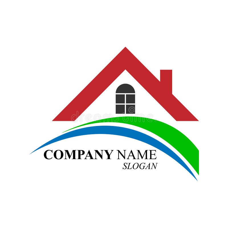 Logo for Construction or Real Estate Company, Simple Design Stock