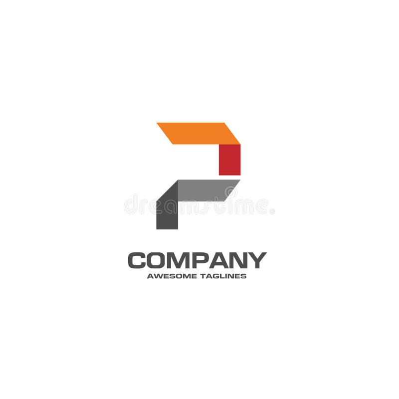 Logo créatif de la lettre P illustration de vecteur Logo créatif de la lettre P illustration de vecteur