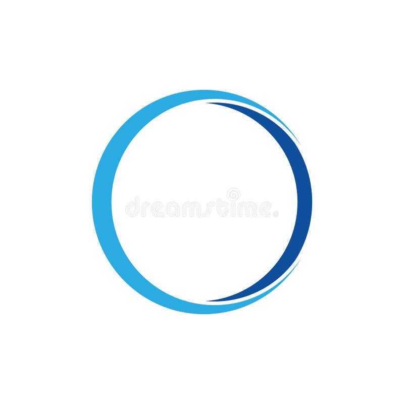 Logo 3d anello blu semplice immagini stock libere da diritti