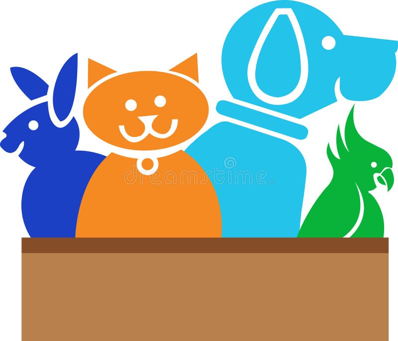 Logo d'animaux illustration stock Logo d'animaux illustration stock