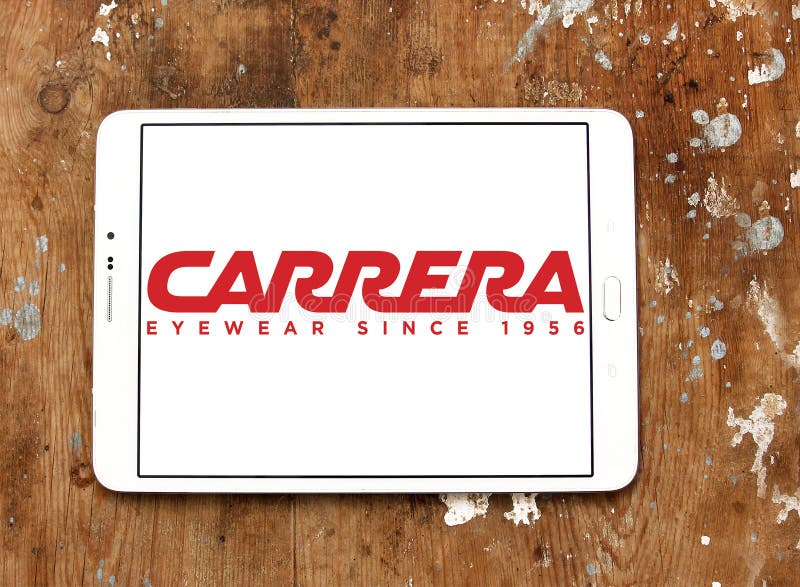 Logo d'eyewear de Carrera photo stock éditorial. Image du marchandises