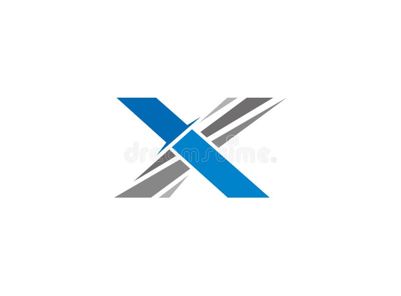 Logo d'épée de couteau de l'alphabet X illustration de vecteur Logo d'épée de couteau de l'alphabet X illustration de vecteur