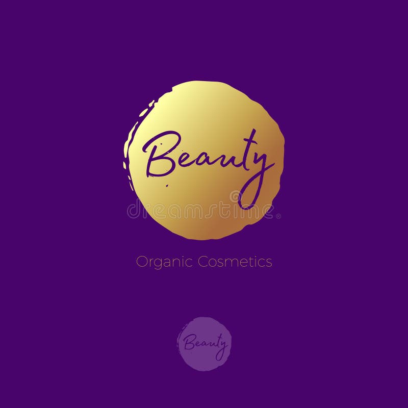 Logo de beauté Emblème de cosmétique ou de station thermale Lettres sur un cercle rose illustration de vecteur Logo de beauté Emblème de cosmétique ou de station thermale Lettres sur un cercle rose illustration de vecteur