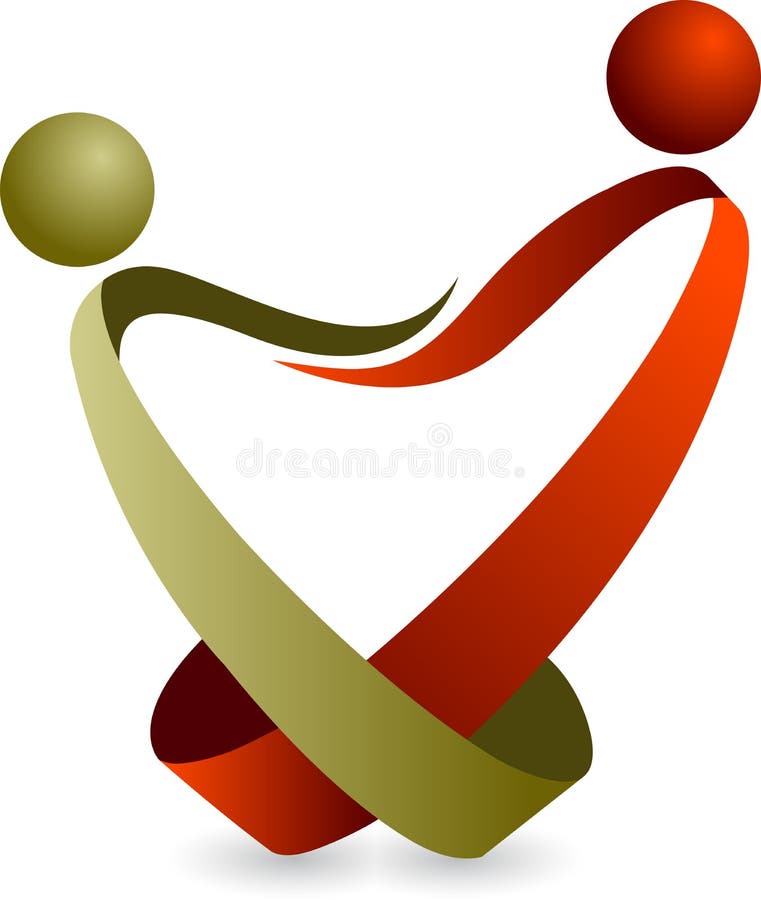 Logo de couples illustration de vecteur Logo de couples illustration de vecteur