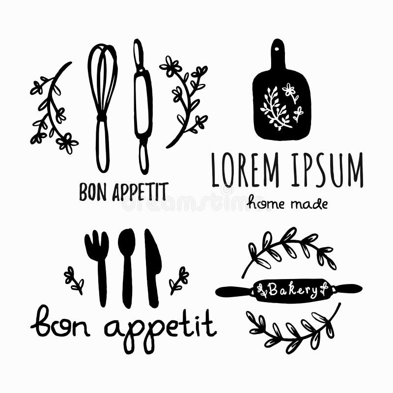 Logo de cuisson à la maison illustration de vecteur Logo de cuisson à la maison illustration de vecteur