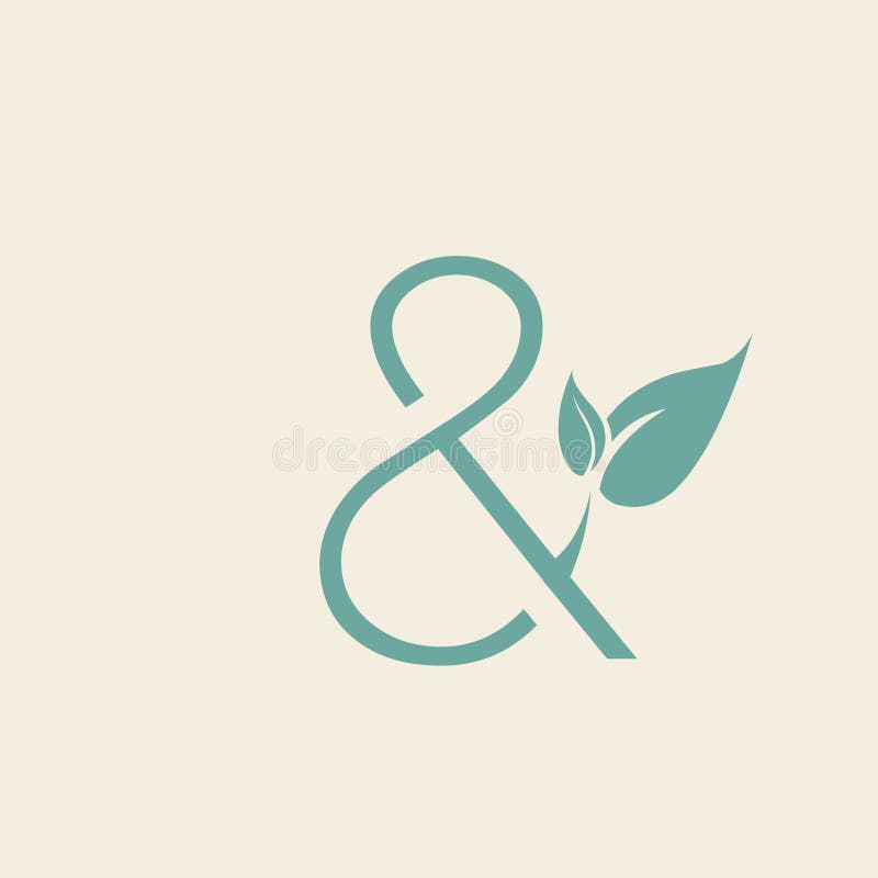 Logo De L'esperluette. Chevauchement Des Lignes En Gras. Illustration de  Vecteur - Illustration du lettre, caractère: 235053565