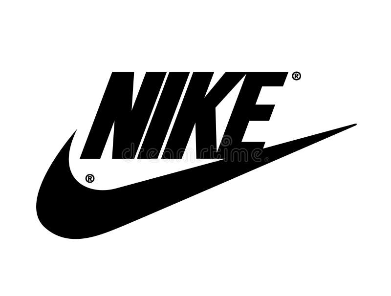 Villano personalizado Excepcional Logo De Nike Con Fondo Blanco Imagen editorial - Ilustración de emblema,  fondo: 168841205