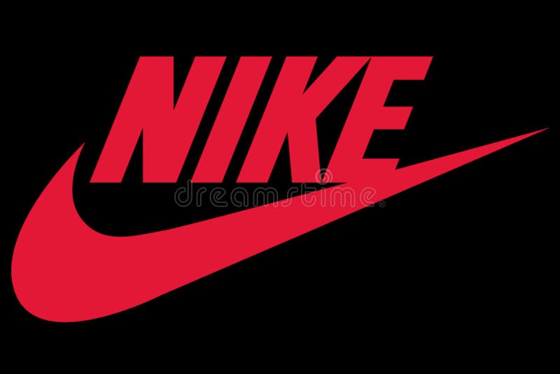 almohada sacudir Ya Logo De Nike Impreso En Papel Negro. Nike Inc. Es Una Corporación  Multinacional Estadounidense Que Se Dedica a La Venta De Ropa De Imagen de  archivo editorial - Imagen de comercial, ilustrativo: