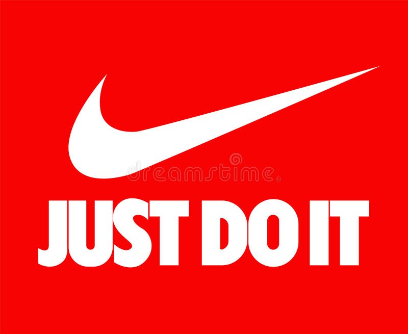 Nike Just Do it Logo Editorial Sobre Fondo Blanco Imagen de - Ilustración de ilustrativo, wallpaper: 208329599