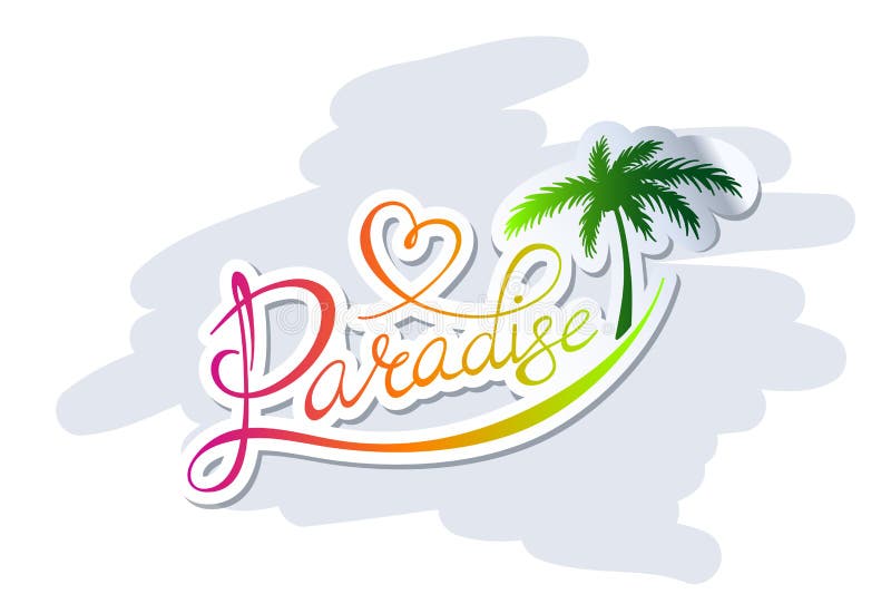 Logo de paradis illustration libre de droits Logo de paradis illustration libre de droits