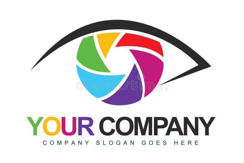 Logo de photographe illustration stock Logo de photographe illustration stock