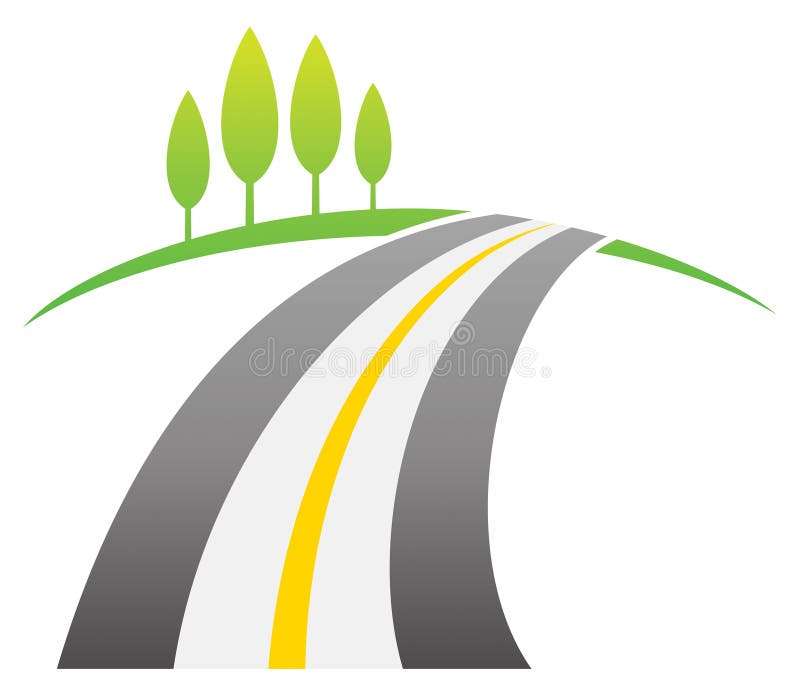 Logo de route illustration de vecteur. Illustration du ligne - 31302234