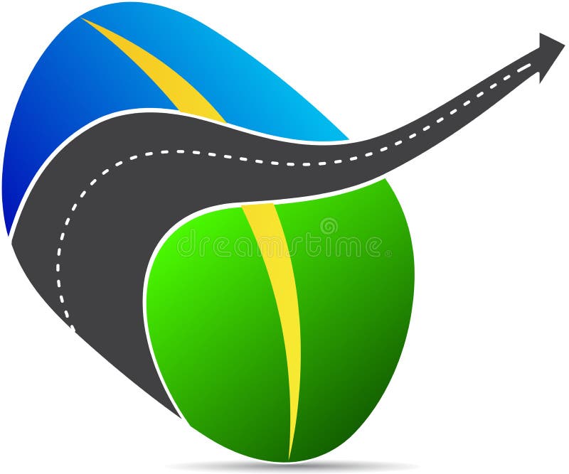 Logo de route illustration de vecteur Logo de route illustration de vecteur