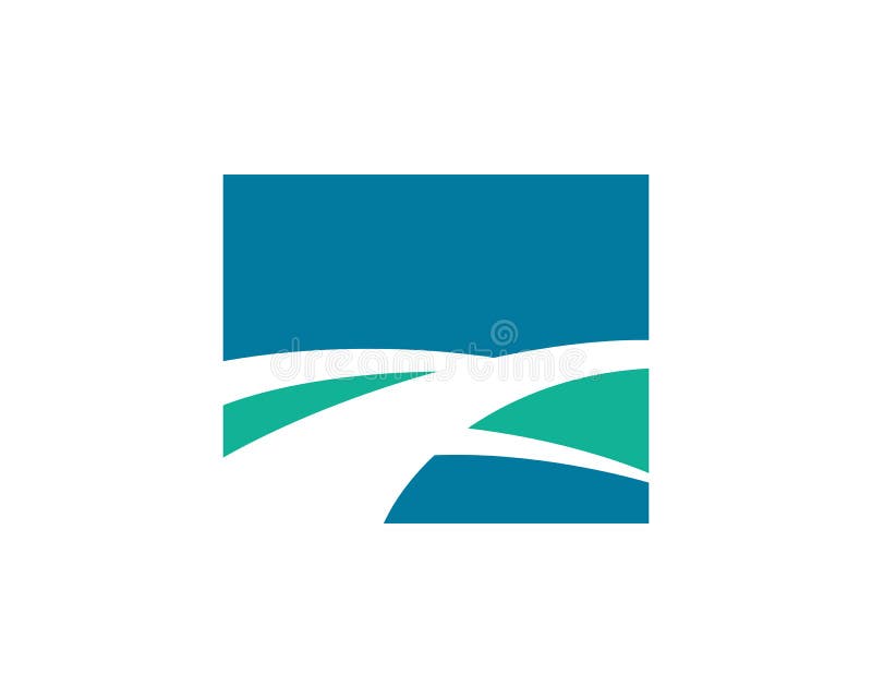 Logo de route et de paysage de nature illustration libre de droits Logo de route et de paysage de nature illustration libre de droits