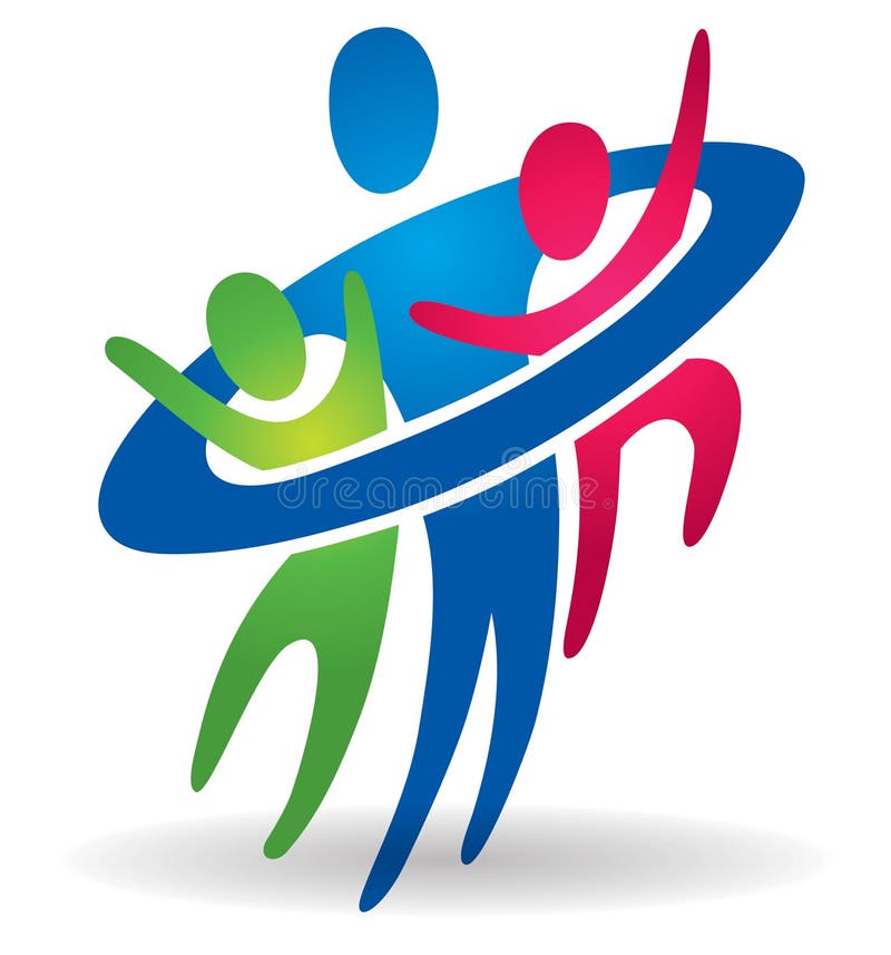 Logo de soin de santé de famille illustration de vecteur Logo de soin de santé de famille illustration de vecteur
